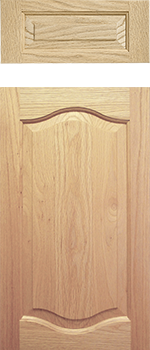 407 Style: Double Cathedral Profile: B Panel: P2 Outside Edge: OS-2 Wood: Red Oak