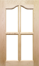 501 Style: Cathedral w/Mullions Profile: B Outside Edge: OS-2 Wood: Maple