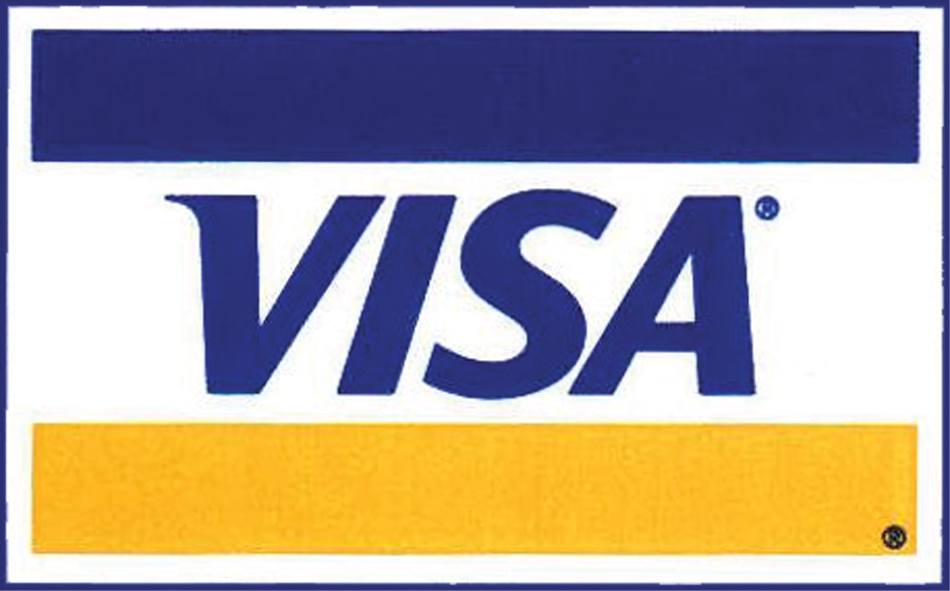 We Accept Visa Card